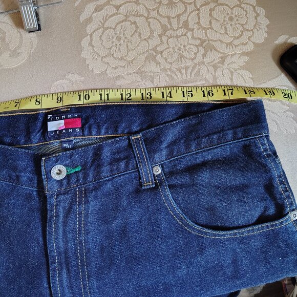 Men's Wide Legs Baggy 90's Tommy Hilfiger Carpenter Jeans - Picture 4 of 12